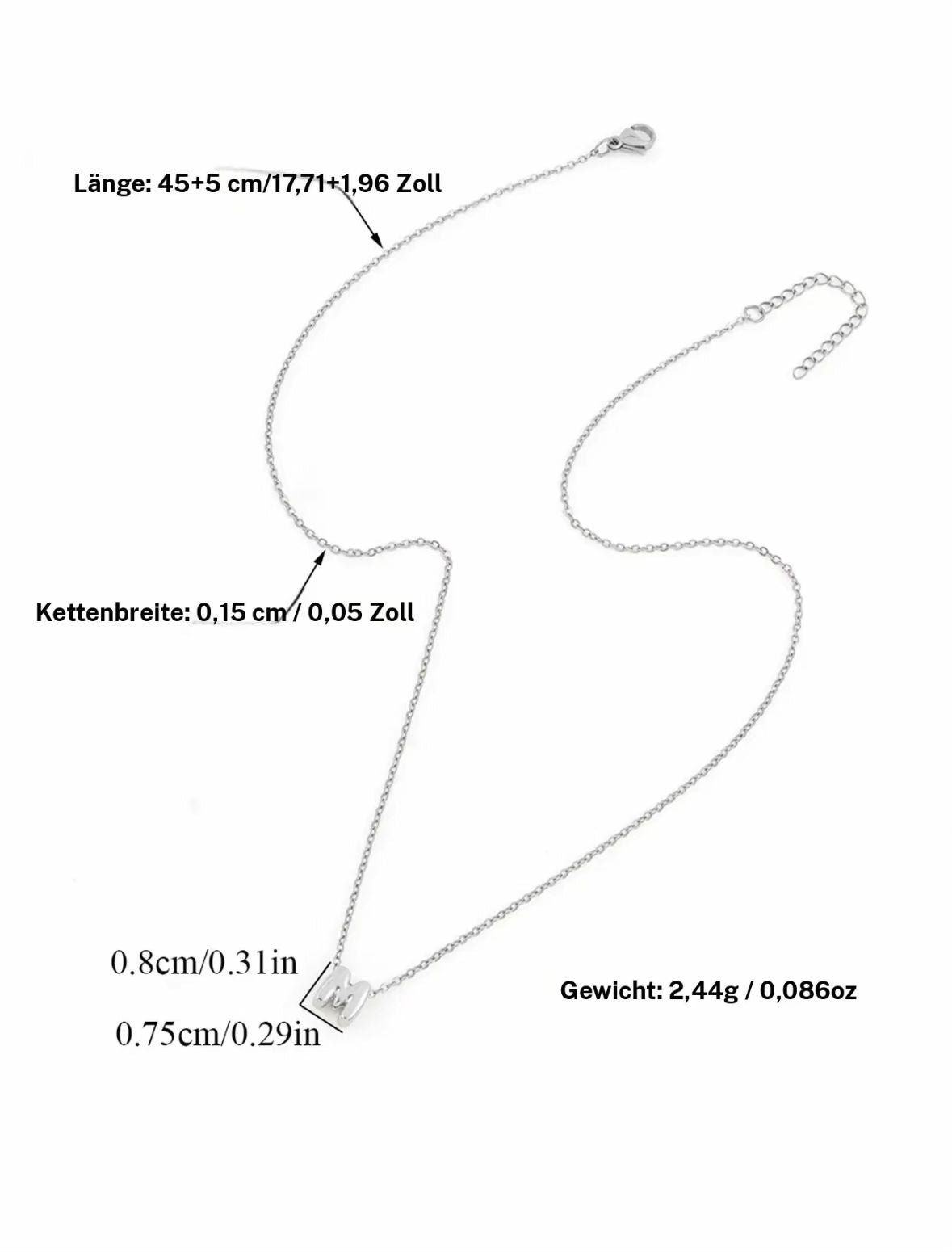 Femora Letter Necklace